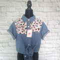 CAMISA LEOPARDO ARCOÍRIS