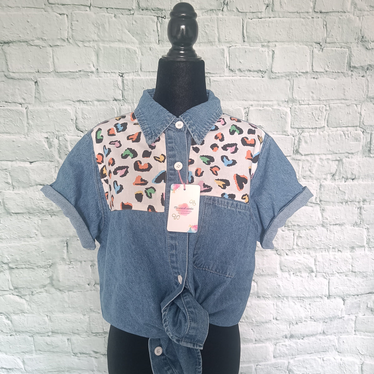 CAMISA LEOPARDO ARCOÍRIS