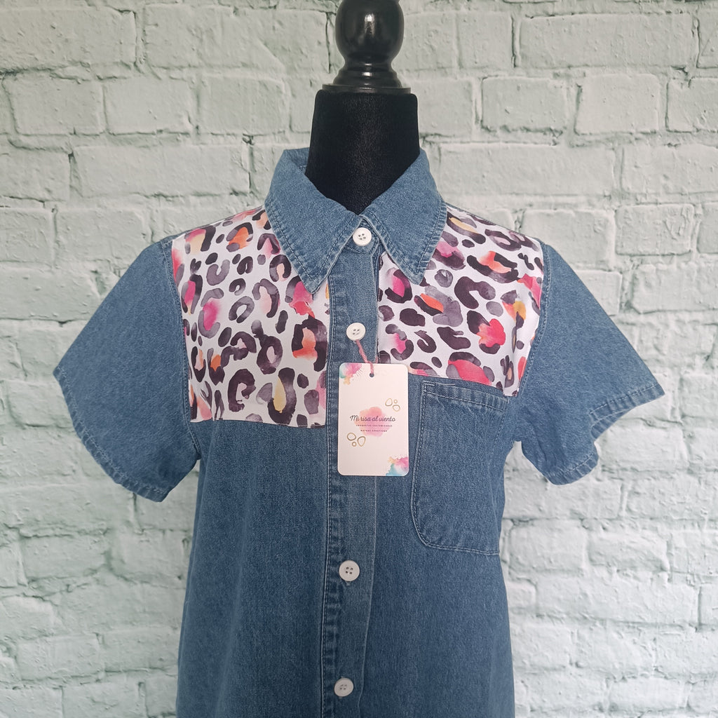 CAMISA SAFARI ROSA