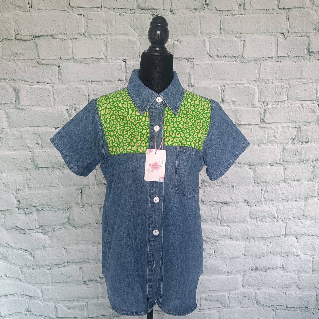 CAMISA LEOPARDO VERDE