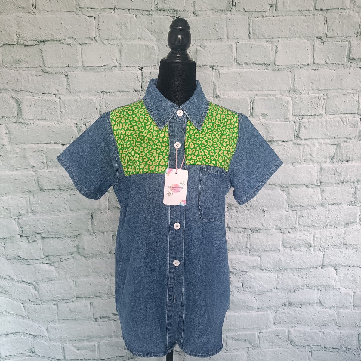CAMISA LEOPARDO VERDE
